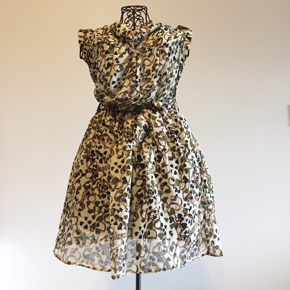 Sale. Vintage style multicolored dress size L